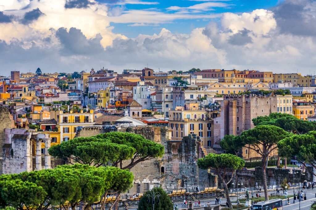 Rome - city houses