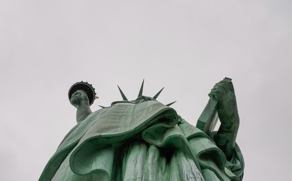 Statue of Liberty Looking Up