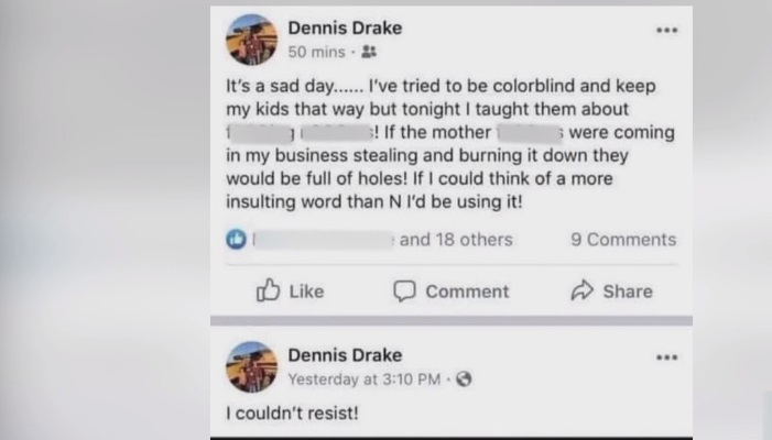 Racial Slur in Facebook Post